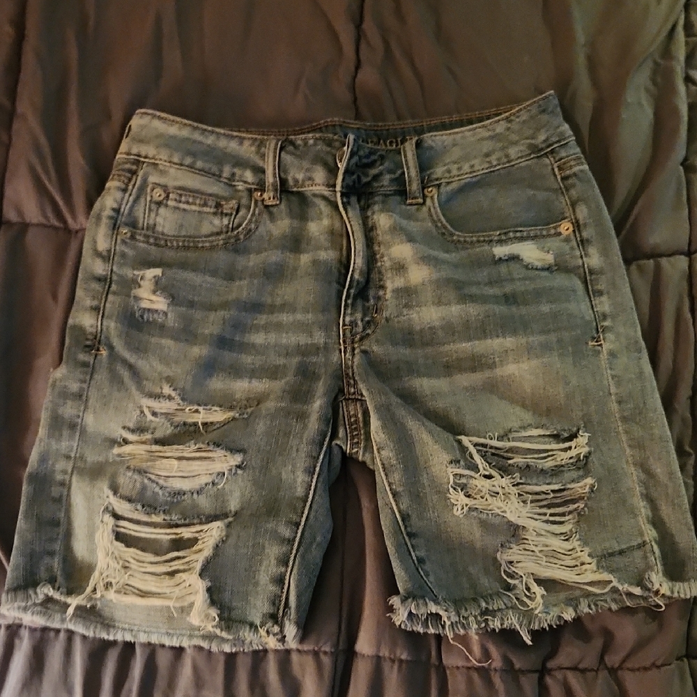American Eagle Distressed Denim Shorts